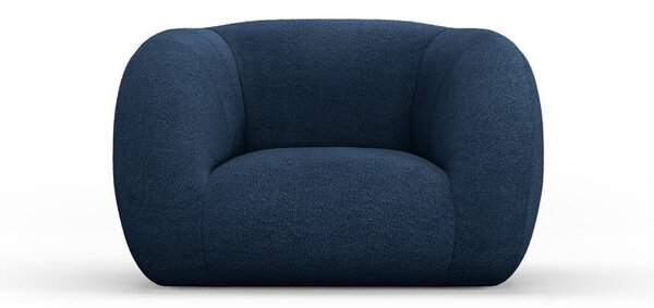 Modré kreslo z textílie buklé Essen – Cosmopolitan Design