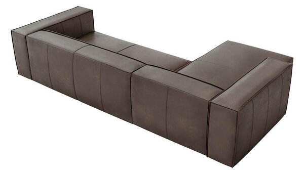 Hnedá kožená rohová pohovka (ľavý roh) Madame - Windsor & Co Sofas