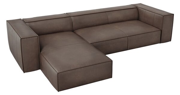 Hnedá kožená rohová pohovka (ľavý roh) Madame - Windsor & Co Sofas