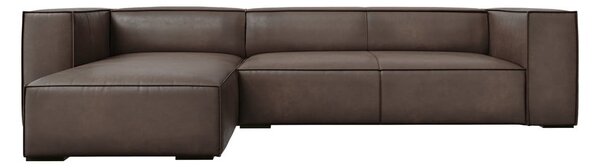 Hnedá kožená rohová pohovka (ľavý roh) Madame - Windsor & Co Sofas