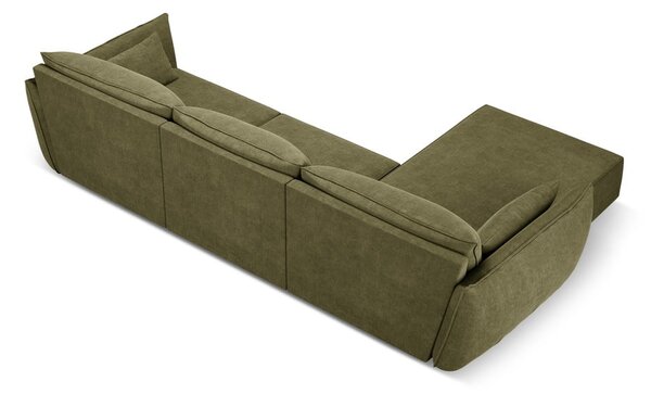 Zelená rohová pohovka (ľavý roh) Vanda - Mazzini Sofas