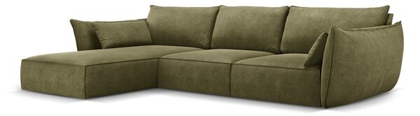 Zelená rohová pohovka (ľavý roh) Vanda - Mazzini Sofas