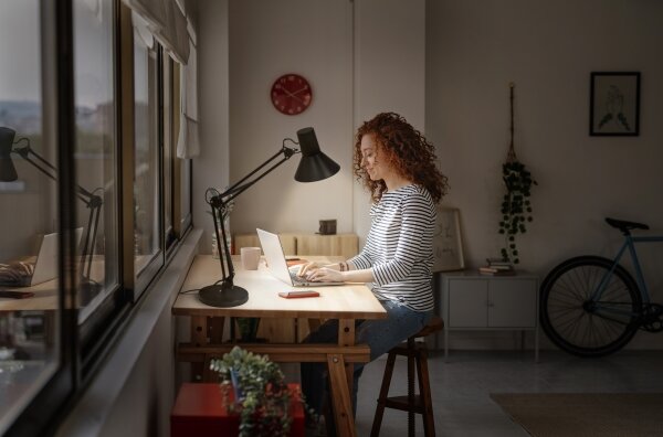 Osram - LED stmievateľná stolová lampa OFFICE LINE LED/9W/230V 3000K čierna