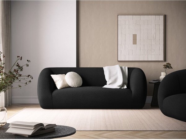 Tmavosivá pohovka z textílie buklé 210 cm Essen – Cosmopolitan Design