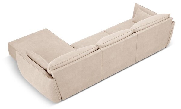 Béžová rohová pohovka (pravý roh) Vanda - Mazzini Sofas