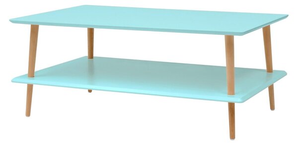 RAGABA Koro konferenčný stôl s nízkou policou FARBA: svetlotyrkysová