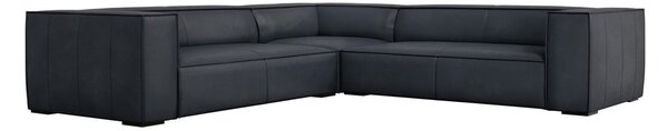 Tmavomodrá kožená rohová pohovka (variabilná) Madame – Windsor & Co Sofas