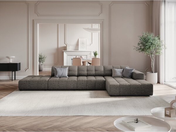 Tmavosivá rohová pohovka (pravý roh) Chicago – Cosmopolitan Design