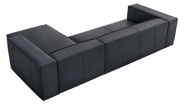 Tmavomodrá kožená rohová pohovka (pravý roh) Madame – Windsor & Co Sofas