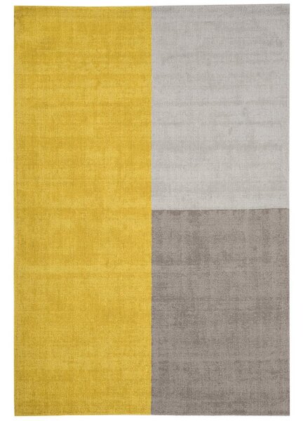 ASIATIC LONDON Blox Mustard - koberec ROZMER CM: 160 x 230