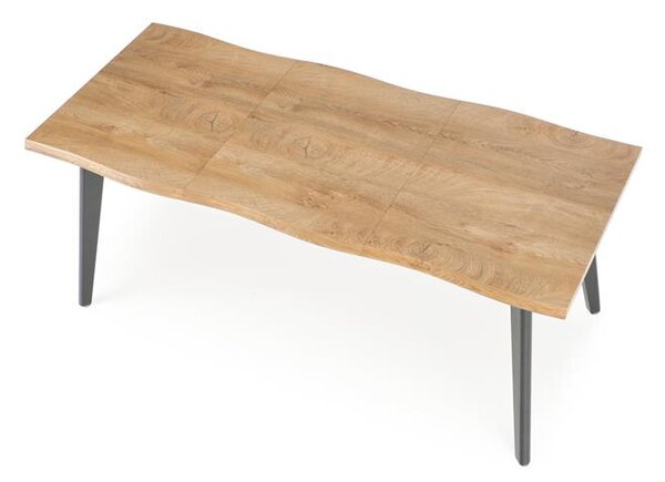 Halmar DICKSON 2 rozkladací stôl 150-210/90 cm, doska - prírodná, nohy - čierne