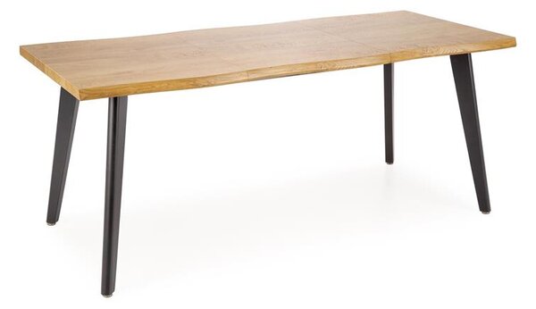 Halmar DICKSON 2 rozkladací stôl 150-210/90 cm, doska - prírodná, nohy - čierne
