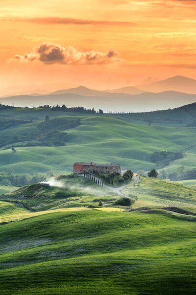 Fotografia Beautiful summer landscape in Tuscany, Italy., Beerpixs