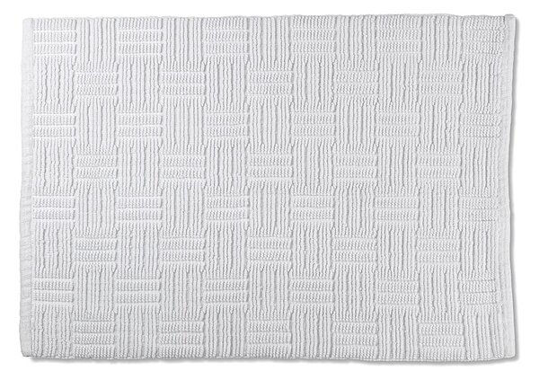 Biela bavlnená kúpeľňová predložka Kela Leana, 50 x 80 cm
