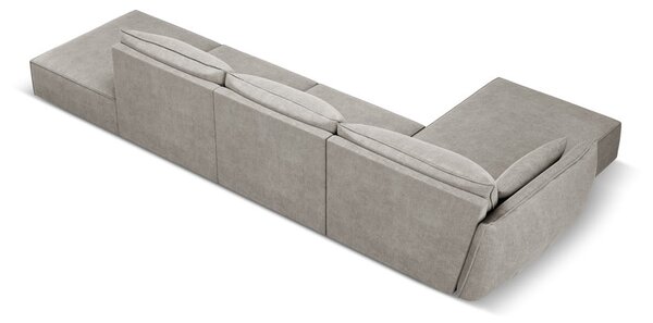 Svetlosivá rohová pohovka (ľavý roh) Vanda - Mazzini Sofas