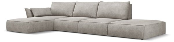 Svetlosivá rohová pohovka (ľavý roh) Vanda - Mazzini Sofas