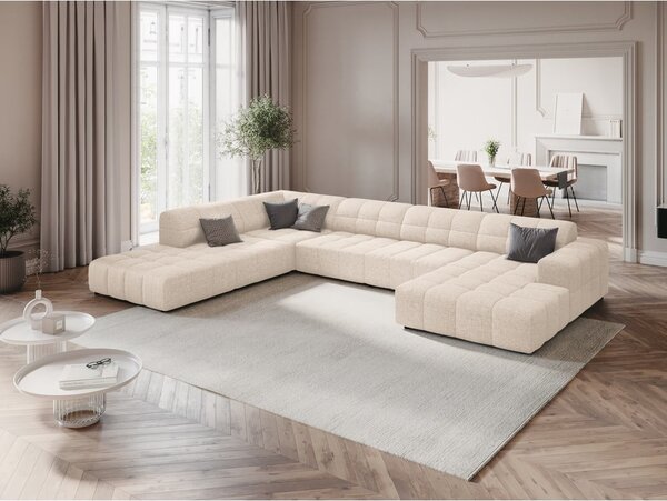 Krémová rohová pohovka (ľavý roh/do "U") Chicago – Cosmopolitan Design