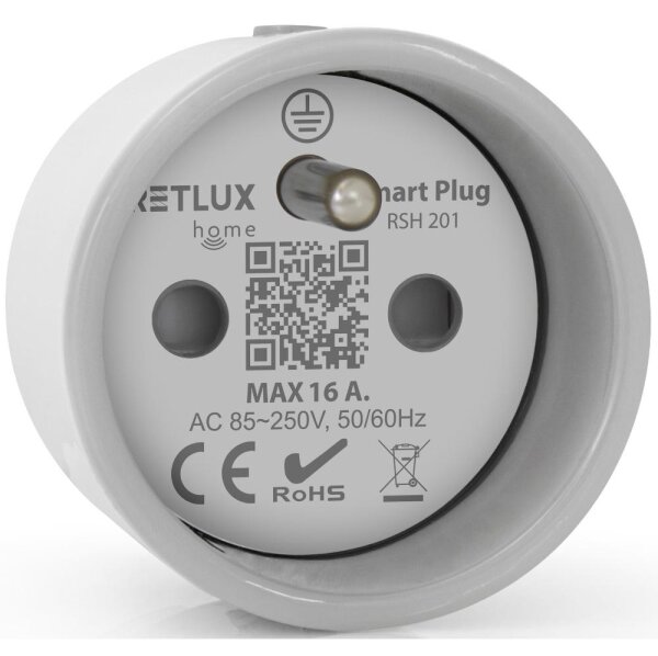Retlux - Inteligentná zásuvka 3680W/230V/Typ E/16A Wi-Fi Tuya