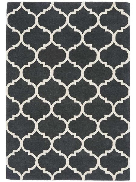 ASIATIC LONDON Albany Ogee Charcoal - koberec