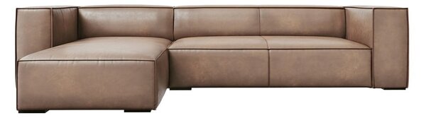 Svetlohnedá kožená rohová pohovka (ľavý roh) Madame - Windsor & Co Sofas