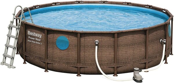 Bestway_C Záhradný bazén Bestway 56725 Power Steel 4.88m x 1.22m Pool Set 56725