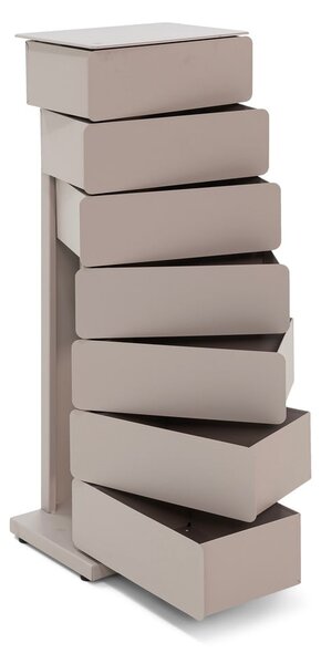 Taupe kovová komoda 37x99x26 cm Joey – Spinder Design
