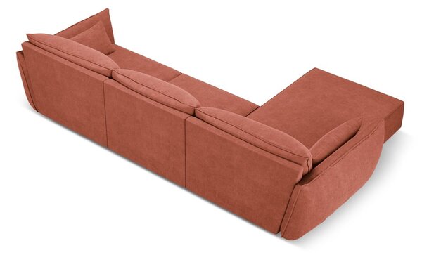 Červená rohová pohovka (ľavý roh) Vanda - Mazzini Sofas
