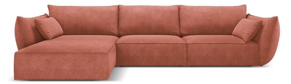 Červená rohová pohovka (ľavý roh) Vanda - Mazzini Sofas