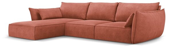 Červená rohová pohovka (ľavý roh) Vanda - Mazzini Sofas