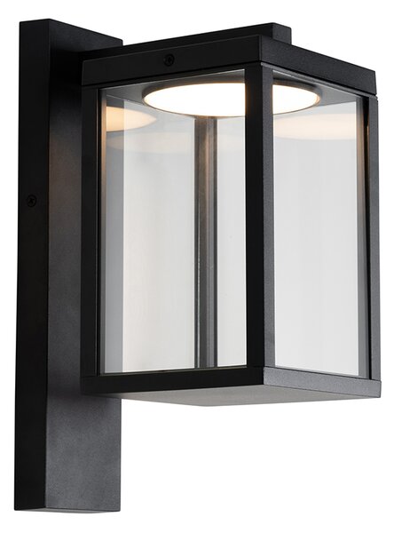 Vonkajšia nástenná lampa čierna vrátane LED IP54 - Ferdinand