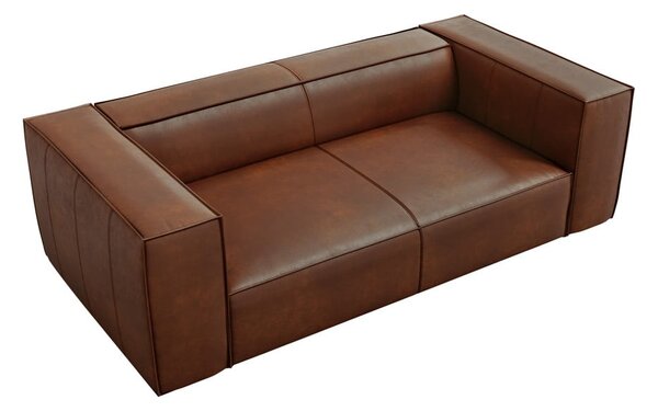 Koňakovohnedá kožená pohovka 212 cm Madame - Windsor & Co Sofas