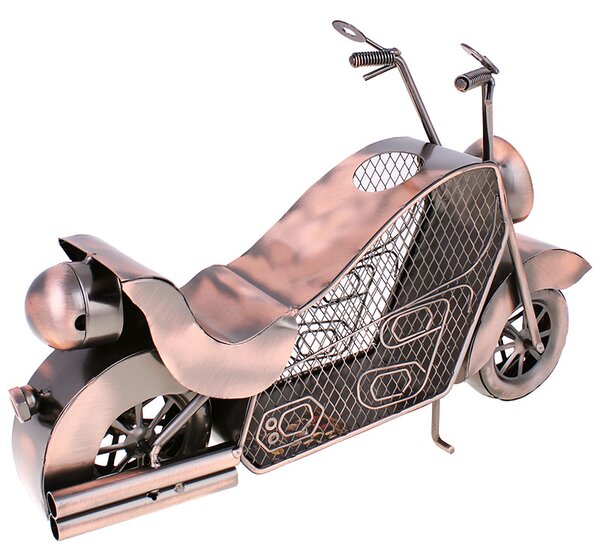 Stojan na víno Kovový model Motorky 38cm (Praktický darček pre motorkára)