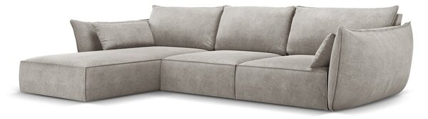 Svetlosivá rohová pohovka (ľavý roh) Vanda - Mazzini Sofas