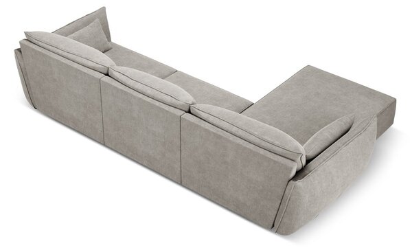 Svetlosivá rohová pohovka (ľavý roh) Vanda - Mazzini Sofas