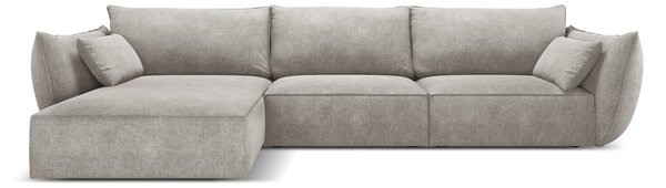 Svetlosivá rohová pohovka (ľavý roh) Vanda - Mazzini Sofas