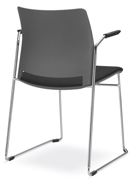 LD SEATING - Stolička TREND 521-Q, BR s čalúneným sedadlom