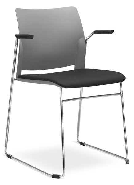 LD SEATING - Stolička TREND 521-Q, BR s čalúneným sedadlom