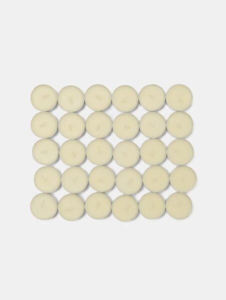 Sinsay - Sada čajových sviečok Vanilla 30 pack - krémová