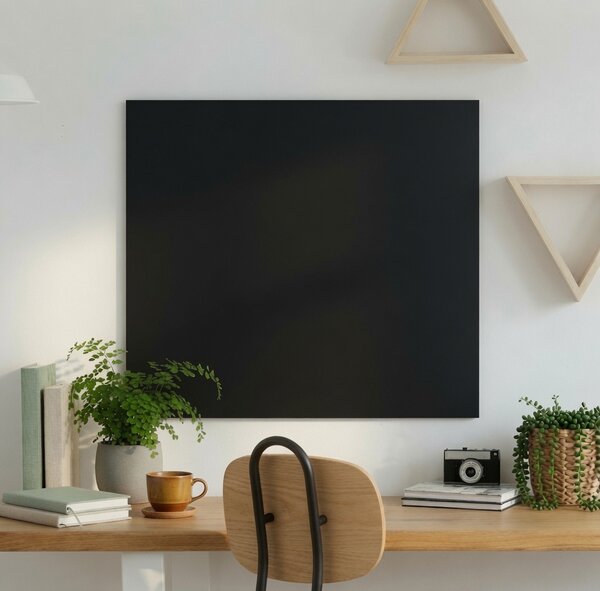 Bezrámová magnetická tabuľa ČIERNA 60x60 cm