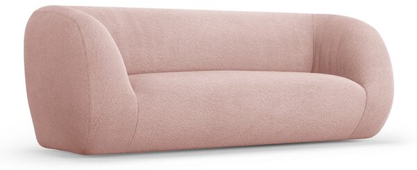 Svetloružová pohovka z textílie buklé 210 cm Essen – Cosmopolitan Design