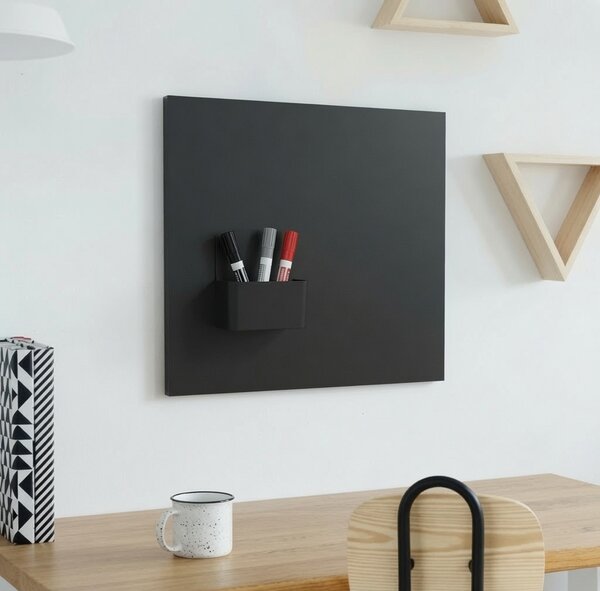 Bezrámová KRIEDOVÁ magnetická tabuľa ČIERNA 60x40 cm