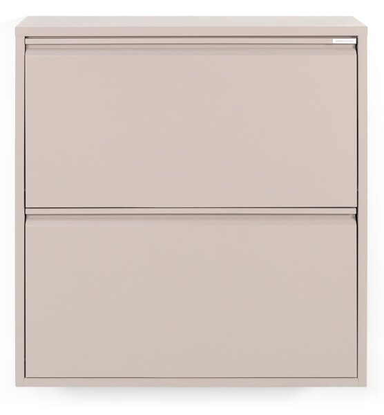 Taupe kovová výklopná skrinka na topánky 75x77,5x22,5 cm Billy – Spinder Design
