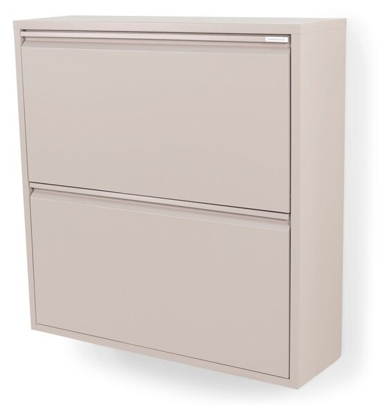 Taupe kovová výklopná skrinka na topánky 75x77,5x22,5 cm Billy – Spinder Design