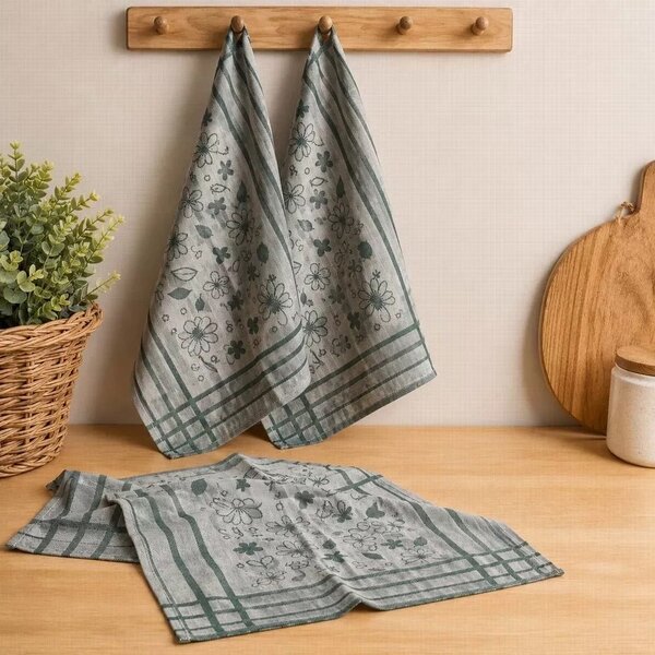 Polášek Utierka Egypt s motívom – 3 ks - č. 71 | tmavohnedá / cappuccino
