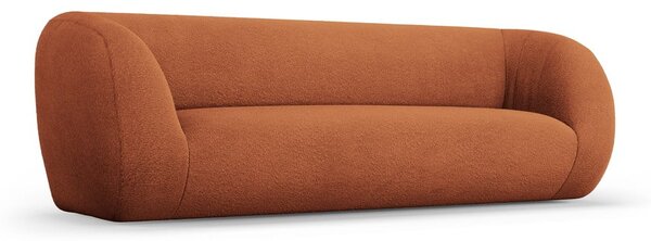 Oranžová pohovka z textílie buklé 230 cm Essen – Cosmopolitan Design