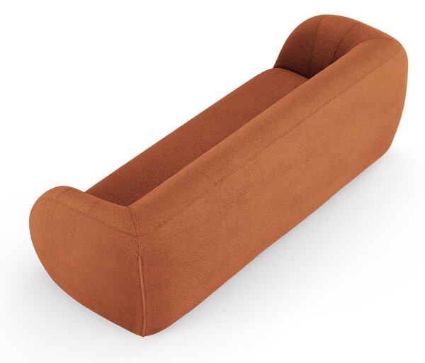 Oranžová pohovka z textílie buklé 230 cm Essen – Cosmopolitan Design