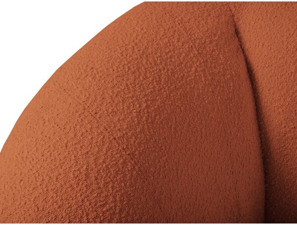 Oranžová pohovka z textílie buklé 210 cm Essen – Cosmopolitan Design