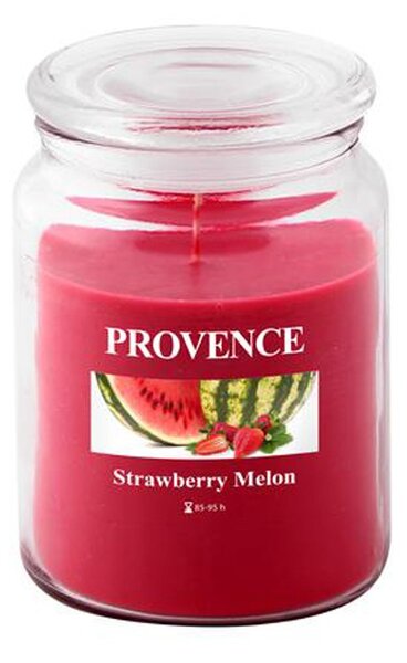 Vonná sviečka v skle PROVENCE 95 hodín jahoda a melón