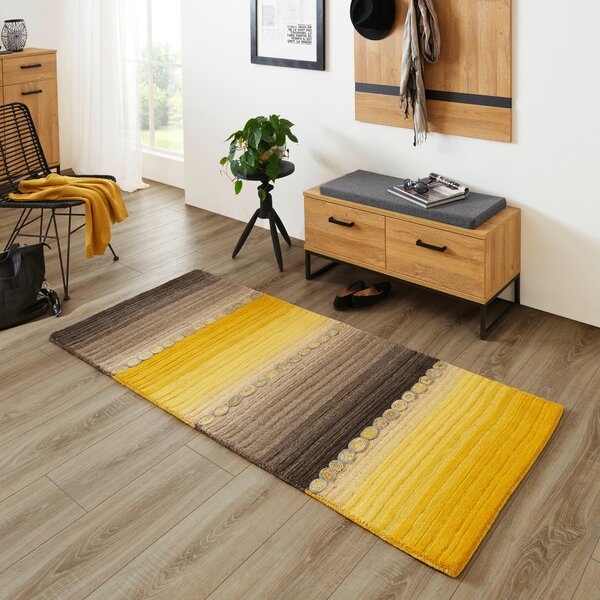 ORIENTÁLNY KOBEREC, 60/90 cm hnedá, žltá Cazaris - Koberce