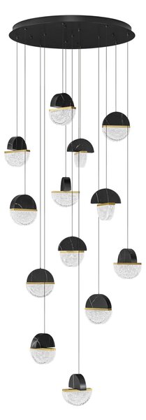 Dizajnový LED luster Dorin 72W A – Čierna